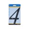 Hillman House Address Number 4, Nail-On, Black Plastic, 6 In. 847378 - alternate 2