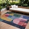 Homeroots 9' X 12' Green Copper And Pink Abstract Washable Indoor Outdoor Area Rug 604480 - alternate 1