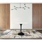 Homeroots 40" White And Black Marble And Metal Dining Table 520847 - alternate 2