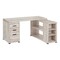 Homeroots 60" Taupe L Shape Computer Desk With Three Drawers 333523 - alternate 2