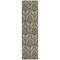 Homeroots 8' Taupe And Beige Damask Washable Indoor Outdoor Runner Rug 563890 - alternate 2