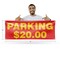 Signmission Parking $20 Dollars, 18 Inch x 48 Inch, Vinyl Banner B-30777 - alternate 3