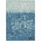 Homeroots 10' X 14' Teal Blue And Silver Abstract Washable Indoor Outdoor Area Rug 632100 - alternate 2