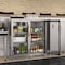 Koolmore 2 Door Stainless Steel Back Bar Cooler Counter Height Glass Door Refrigerator with LED Lighting BC-2DSW-SS - alternate 3