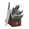 Henckels Modernist 14-pc Self-Sharpening Knife Set with Block, Dark Brown, Stainless Steel, Walnut 1014117 - alternate 1