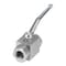 Anchor Fluid Power 1/2" 7250 PSI BLOCK BODY THREADED BALL VALVE PLATED STEEL RoHS COMPLIANT AE2N1/2-11DB - alternate 1