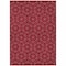 Homeroots 9' X 12' Red Black And Ivory Geometric Washable Indoor Outdoor Area Rug 596762 - alternate 2