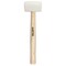 Surtek Wooden Handle White Color Rubber Head Mallet 12in, 8 Oz 608B - alternate 2