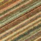 Homeroots 8' Coral Gold And Green Round Striped Washable Indoor Outdoor Area Rug 577771 - alternate 2