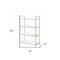 Homeroots 60" Gold And White Metal Four Tier Bookcase 347511 - alternate 2