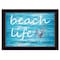Homeroots Beach Life 1 Black Framed Print Wall Art 415313 - alternate 1