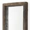 Homeroots 12" Brown Solid Wood Framed Accent Mirror 607300 - alternate 2