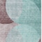 Homeroots 3' X 5' Teal Blue Brown And Beige Geometric Washable Indoor Outdoor Area Rug 604953 - alternate 2