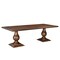 Homeroots 96" Dark Brown Wood Double Pedestal Base Dining Table 565239 - alternate 2