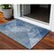 Homeroots 3' X 5' Blue And Gray Geometric Washable Indoor Outdoor Area Rug 602833 - alternate 1