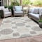 Homeroots 10' X 14' Ivory Brown And Gray Geometric Washable Indoor Outdoor Area Rug 593605 - alternate 2