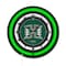Holland Bar Stool University of Hawaii 19 Double Neon Wall Clock Clk19BK - alternate 1