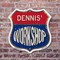 Signmission Dennis's Workshop, 6 Inch X 6 Inch, Plastic Sign SHI-P-6-489-DENNIS - alternate 2