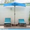 Villacera 9ft Half Umbrella, Blue 83-OUT5460 - alternate 2