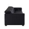 Homeroots 110" Black Top Grain Leather Reclining Metal USB Sofa 720307 - alternate 2