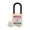 Brady Velocity Lockout Padlocks Nylon 1.5in Clearance KD Plastic Shackle White SDPL-WHT-38PL-KD - alternate 1