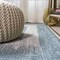 Jonathan Y Scandi Minimalist Border Aqua/Ivory 2 ft. x 10 ft. Indoor/Outdoor Runner Rug SMB118A-210 - alternate 2