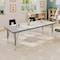 Flash Furniture Wren 60 in x 24 in Adjustable Height Activity Table, Thermal Laminate Top, Short Legs, Light Gray XU-A2460-REC-LTGRY-T-P-GG - alternate 2