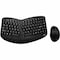 Adesso TRU-FORM MEDIA 1150 WIRELESS ERGO  MINI TRACKBALL KEYBOARD AND OPTICAL ERGO MOUS WKB-1150CB - alternate 1