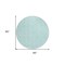 Homeroots 8' Aqua And Beige Round Ogee Washable Indoor Outdoor Area Rug 601610 - alternate 2