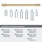 Amerock Winsome 12 inch 305mm Center-to-Center Champagne Bronze Appliance Pull BP54065CZ - alternate 2