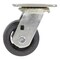 Vestil Rubber Swivel Caster 4 In. Diameter x 2 In. Width 396 Lb. Capacity Black CST-VE-4X2MR-S - alternate 2