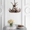 Jonathan Y Nelle 18" Adjustable Resin Antler 3-Light LED Chandelier, Brown JYL6304A - alternate 2