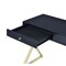Homeroots 42" Black and Brass Writing Desk With Two Drawers 286081 - alternate 2