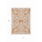 Homeroots 10' X 14' Coral And Ivory Damask Washable Indoor Outdoor Area Rug 614424 - alternate 2