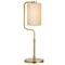 Homeroots 24" Brass Metal Table Lamp With White Cylinder Shade 524423 - alternate 2