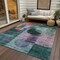 Homeroots 3' X 5' Green Copper And Purple Geometric Washable Indoor Outdoor Area Rug 604324 - alternate 2