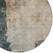 Homeroots 8' Taupe Blue And Lavender Round Abstract Washable Indoor Outdoor Area Rug 606082 - alternate 2