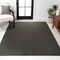Jonathan Y Twyla Classic Solid Low-Pile Machine-Washable Dark Gray 5 ft. x 8 ft. Area Rug WSH300I-5 - alternate 2