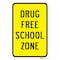 Signmission Drug Free School Zone 1, Heavy-Gauge Aluminum Rust Proof Parking Sign, 18" x 24", A-1824-25238 A-1824-25238 - alternate 2