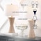 Jonathan Y Laura 27" Coastal Designer Woven Rattan/Metal Wicker Hourglass LED Table Lamp, Natural, 2PK JYL4048A-SET2 - alternate 2