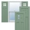 Ekena Millwork True Fit PVC San Antonio Mission Style Fixed Mount Shutters, Track Green, 18W x 65H, PR TFP001ST18X065TG - alternate 1