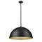Z-Lite Vega Matte Black 3 Light Pendant 4501P24-MB - alternate 2