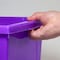 Storex 4 Gallon Storage Bin with Lid, Purple 61438U06C - alternate 2
