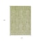 Homeroots 10' X 14' Artichoke Green And Beige Damask Washable Indoor Outdoor Area Rug 616513 - alternate 2