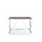 Homeroots 47" Brown and Silver Metallic Secretary Desk 286398 - alternate 2