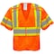 Ironwear Two-Tone Hi-Vis Safety Vest w/Sleeves M Class 3 , Hook & Loop 6 Pockets 1293BRK-O-RD-MD - alternate 1