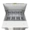 Koolmore 27 in. 1 Door Refrigerated Mega Sandwich Prep Table, 12 Pan Capacity and 7.1  Cu. Ft. of Storage KM-MPTR27-1D - alternate 2