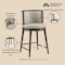 Manhattan Comfort Evalyn Counter Stool  in Stone - Set of 2 2-CS021-ST - alternate 2
