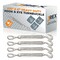 Jrex Safety Galvanized Steel Hook and Eye Turnbuckle - 3/8" x 6", 4PK GTB38-JR-HE-4PK - alternate 1