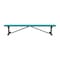 Leisure Craft Bench w/o Back, Surface Mount, 8ft., Teal B8XPSM-TEAL - alternate 2